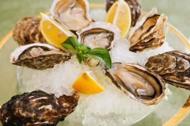 Limonlu istiridyeleri kapatın. 