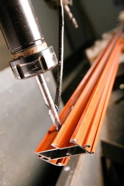 Máquina Perfil Metal Para Fresadora Cnc —  Fotos de Stock