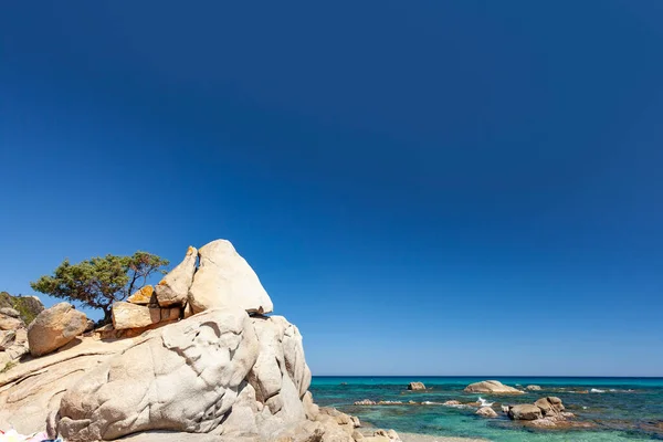 Klippor Och Havslandskap Korsika — Stockfoto