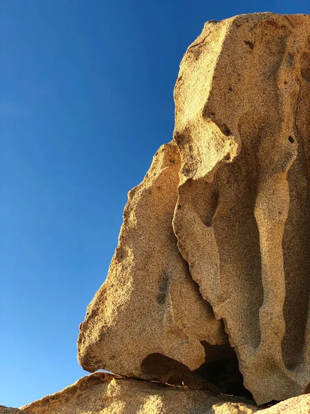 Primer Plano Una Roca Desierto — Foto de Stock