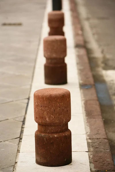Каменный Тротуар Крупный План Гранитного Каменного Тротуара — стоковое фото