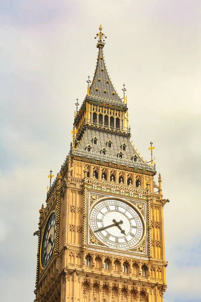Биг Бен Здание Парламента Лондон Англия — стоковое фото