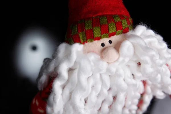 Weihnachtsmann Spielzeug Mit Schwarzem Und Weißem Hintergrund — Stockfoto