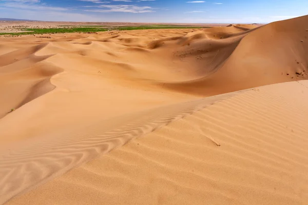 Песчаные Дюны Пустыни Сахара — стоковое фото