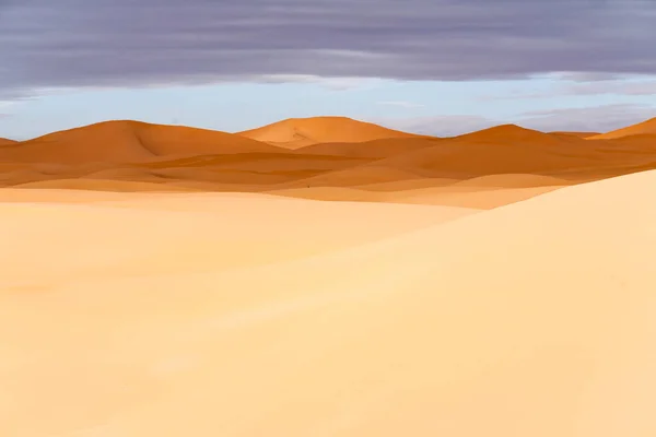 Písečné Duny Poušti Sahara — Stock fotografie