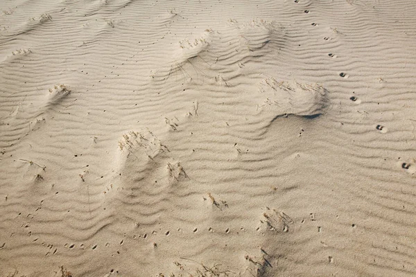 Sand Textur Med Fotspår — Stockfoto