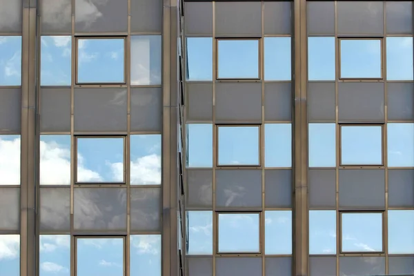 stock image windows and office buildings in the blue sky 