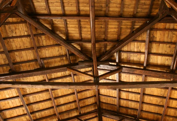 Ξύλινη Οροφή Μια Εκκλησία — Φωτογραφία Αρχείου