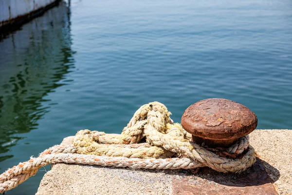 Rope Anchor Pier — Stock Photo, Image