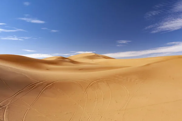 Písečné Duny Poušti Sahara — Stock fotografie