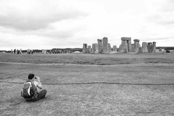 Vue Face Stonehenge Angleterre — Photo