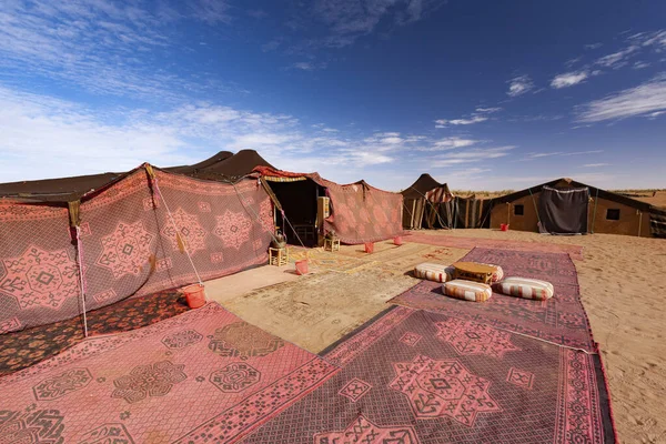 Campamento Desierto Marruecos Imágenes de stock libres de derechos