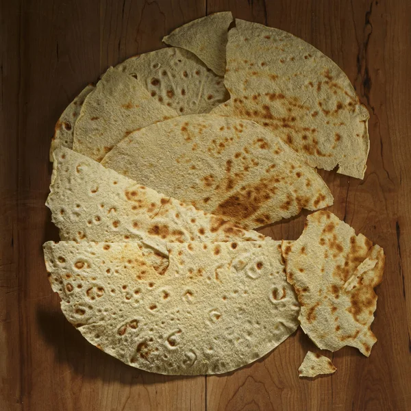 Traditionelles Mexikanisches Tortilla Brot — Stockfoto