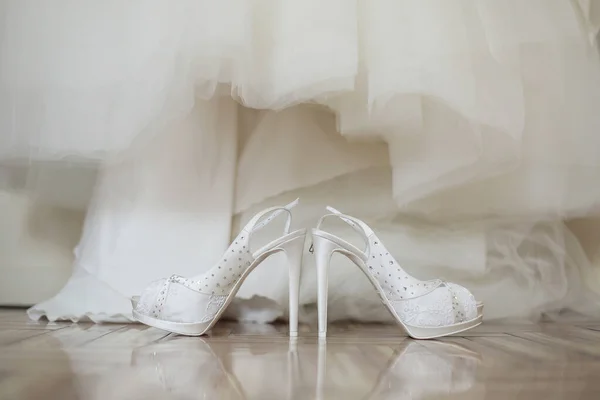 Brautschuhe Schöne Schuhe Hochzeitsschuhe — Stockfoto