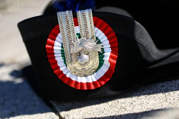 Military Hat Belonging Carabinieri — Stock Photo, Image