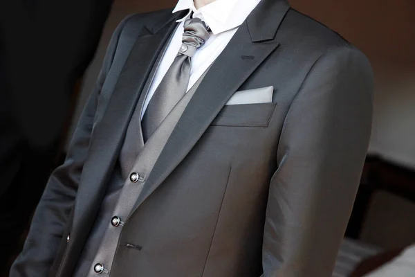 Groom Suit Tie — Stock Photo, Image