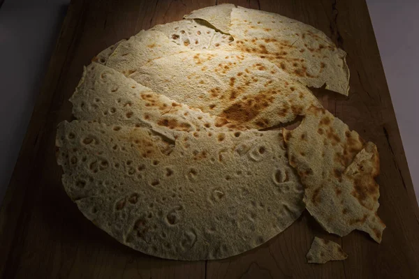 Крупним Планом Знімок Смачного Домашнього Хліба — стокове фото