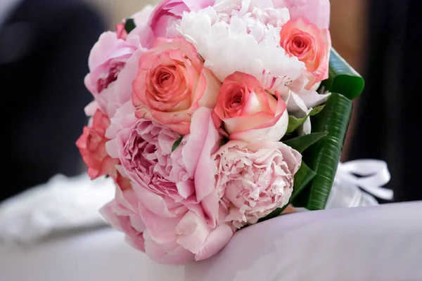 Beau Bouquet Fleurs Roses — Photo