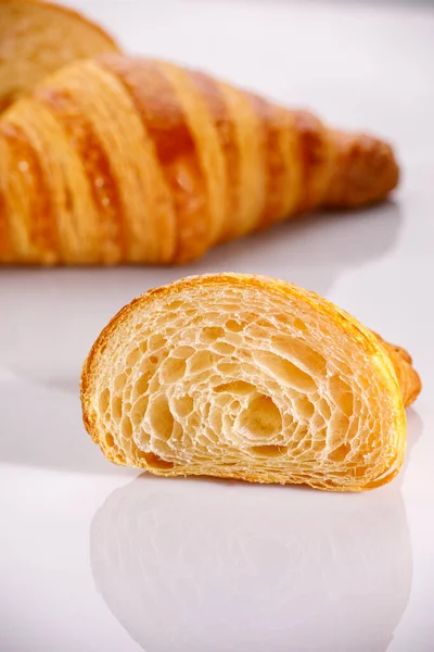 Croissant White Background — Stock Photo, Image