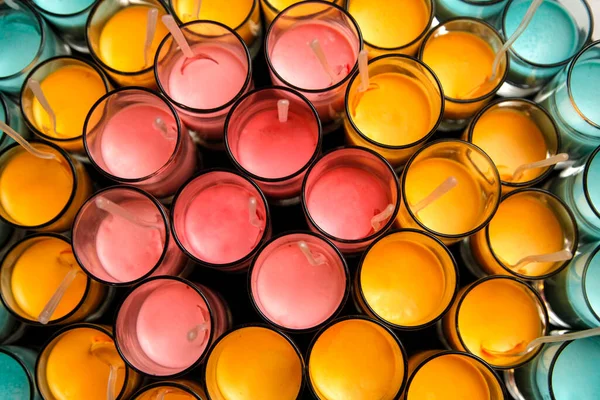Lampade Olio Colorate Sul Mercato — Foto Stock