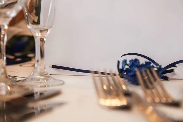 Wedding Table Setting Cutlery — Stock Photo, Image