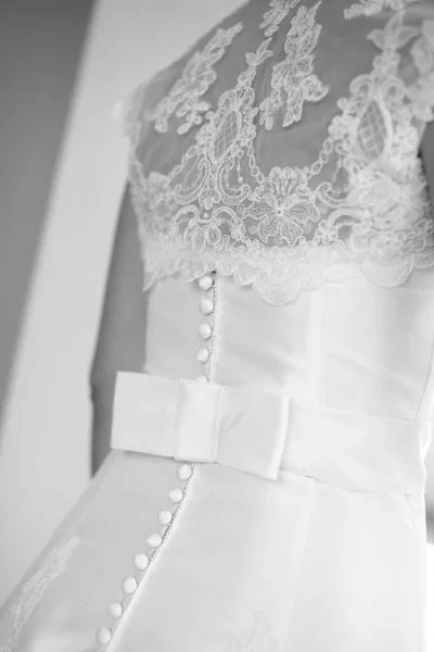 Біла Весільна Сукня Манекені — стокове фото