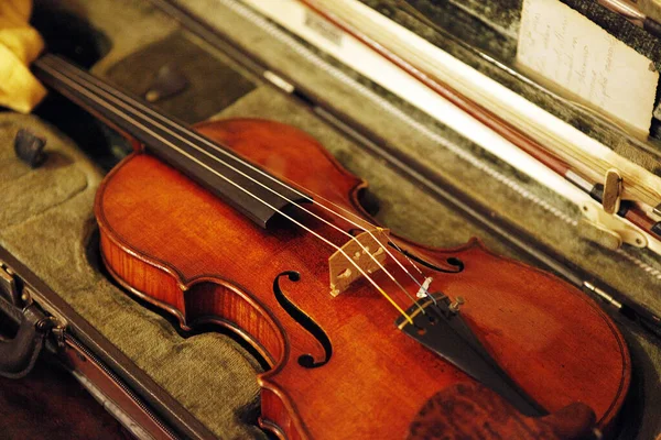 Instrumentos Violino Música — Fotografia de Stock