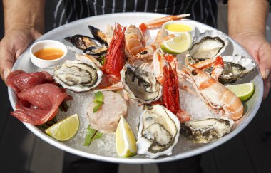 Deniz ürünleri yakın çekim 