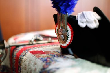 Jandarmaya ait askeri şapka.