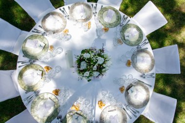 Güzel düğün masası seti 