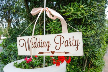 Bir düğün işareti.