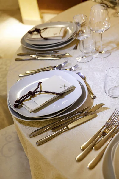 Table Setting Wedding Dinner Wedding Wedding Table — Stock Photo, Image