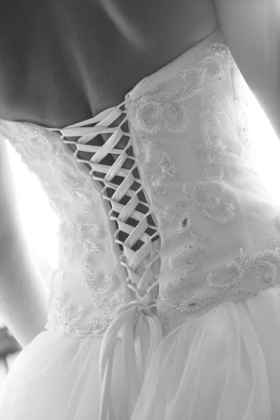 Noiva Vestido Casamento — Fotografia de Stock