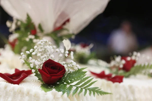 Hochzeit Blumen Und Kerzen — Stockfoto