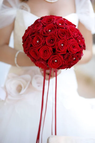Γαμήλιο Μπουκέτο Τριαντάφυλλα — Φωτογραφία Αρχείου