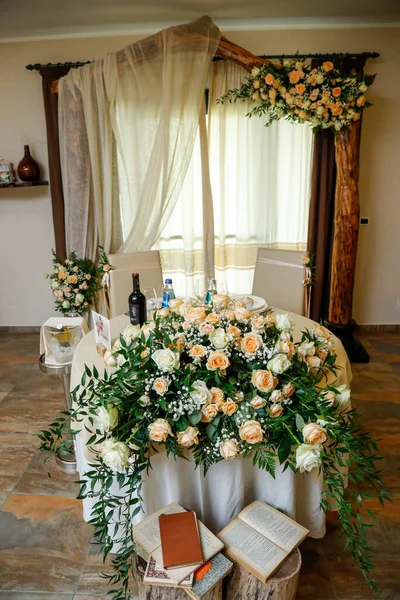 Decoração Casamento Buquê Casamento Com Flores — Fotografia de Stock