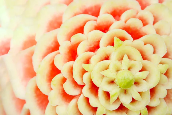 Çiçek şeklinde karpuzun makro görüntüsü 