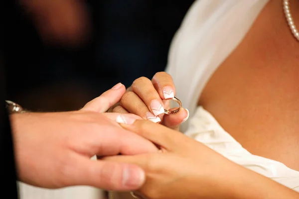 Bride Groom Hands — Stock Photo, Image