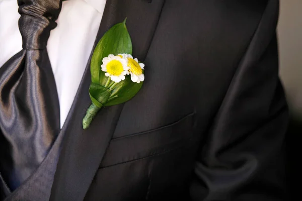 Esküvői Csokor Fehér Alapon — Stock Fotó