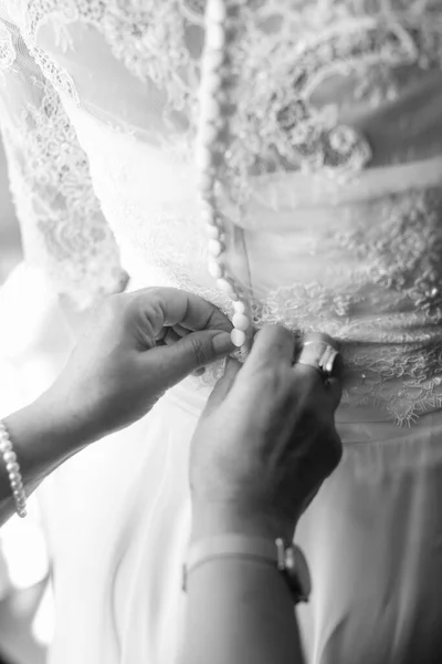 Nahaufnahme Der Hand Einer Braut — Stockfoto