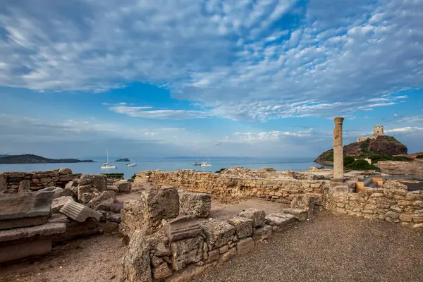 Ruins Ancient City Mediterranean Sea North Israel — Stock Photo, Image