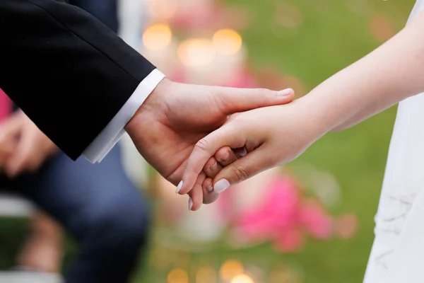 Fedi Nuziali Una Sposa Giorno Del Matrimonio — Foto Stock