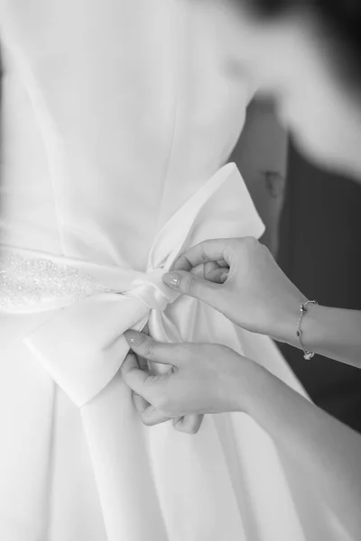 Brautkleid Tag Der Braut — Stockfoto