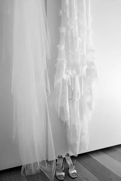 Свадебное Платье Невесты Жениха — стоковое фото