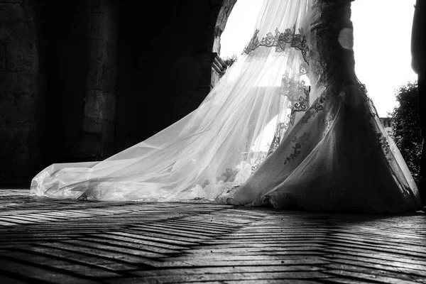 Наречена Весільній Сукні — стокове фото