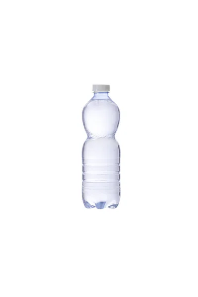 Άδειο Πλαστικό Μπουκάλι Νερό Απομονωμένο Λευκό Φόντο — Φωτογραφία Αρχείου