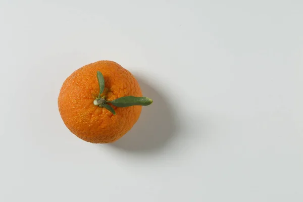 stock image fresh ripe tangerine on white background 