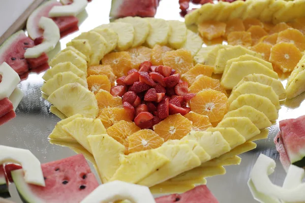 Primer Plano Frutas Bayas Desayuno Saludable —  Fotos de Stock