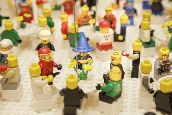 Gros Plan Variété Des Figures Lego — Photo