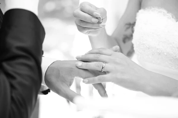 Sposa Sposo Giorno Del Matrimonio — Foto Stock